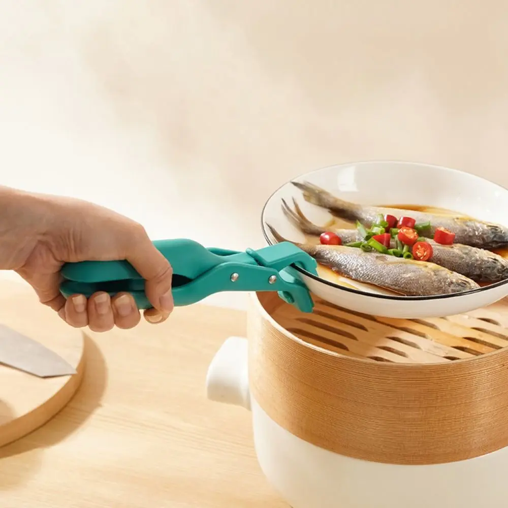 New Anti Scalding Clip Non-slip Silicone Meal Bowls Tongs Kitchen Bowl Clip Gripper Durable Pot Clips Kitchen Acessories