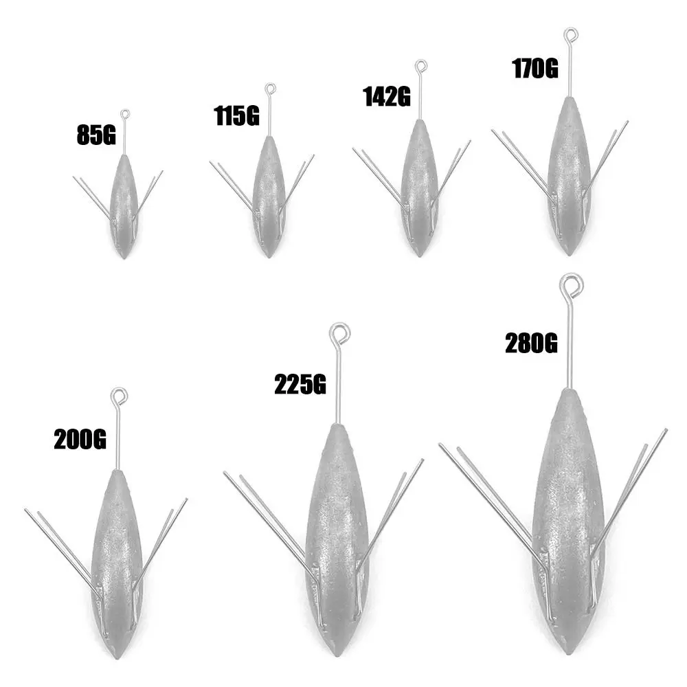 Fishing Sinker Weights Wear-resistant Fishing Sinkers Drop Shot 85g-280g for Saltwater Freshwater Fishing Tackle Accessories