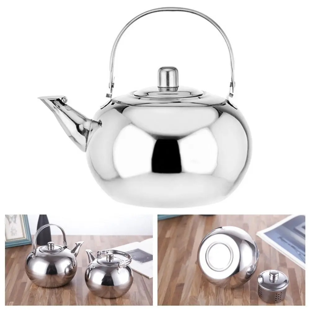 Portable Stainless Steel Water Kettles Teapot With Infuser Filter Coffee Kettle Green Oolong Tea Jug Home Tea Coffee Tools