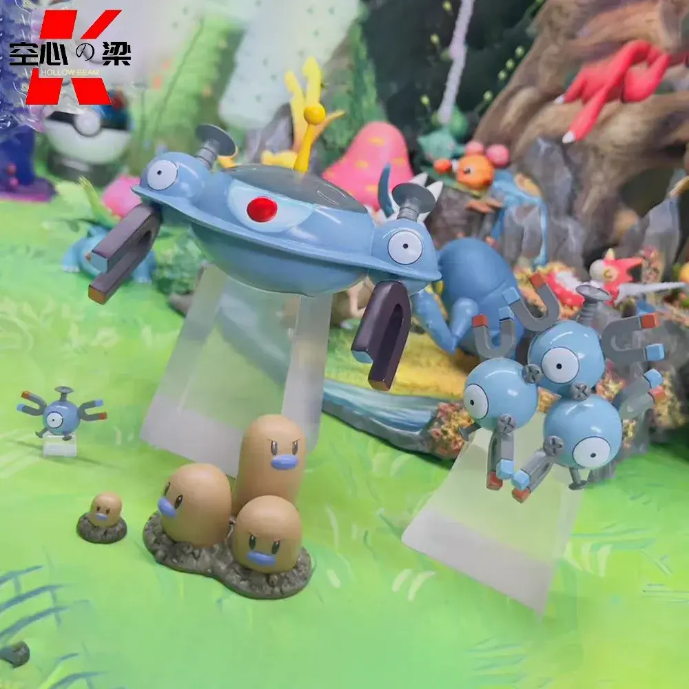 [1/20 Scale World] Magnemite Magneton Magnezone Toy Figure Decoration