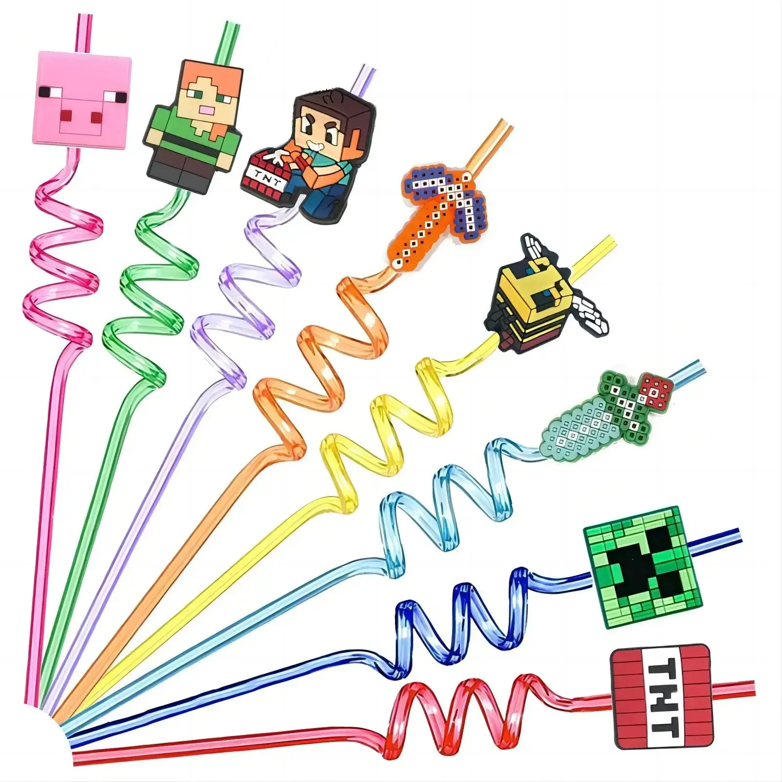 Cartoon Game Theme Birthday Party Decoration Disposable Tableware Cake Topper Tablecloth Kids Party Backdrop Baby Shower
