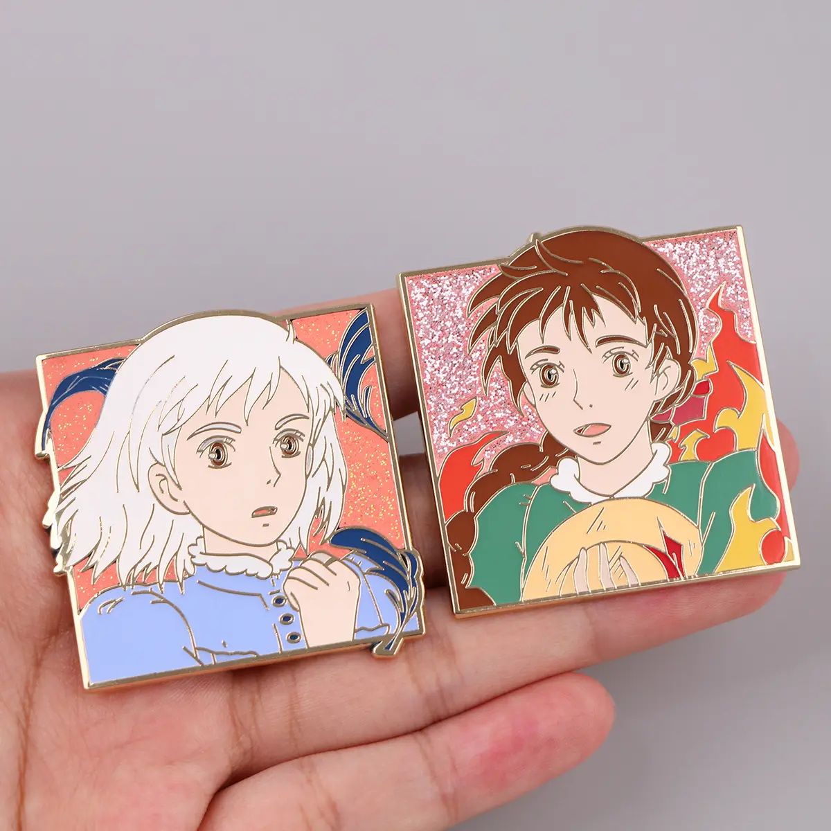 Anime Movie Enamel Pin Fire Badges on Backpack Metal Brooch Lapel Pin Couple Jewelry Cosplay Accessories Birthday Gifts Toy