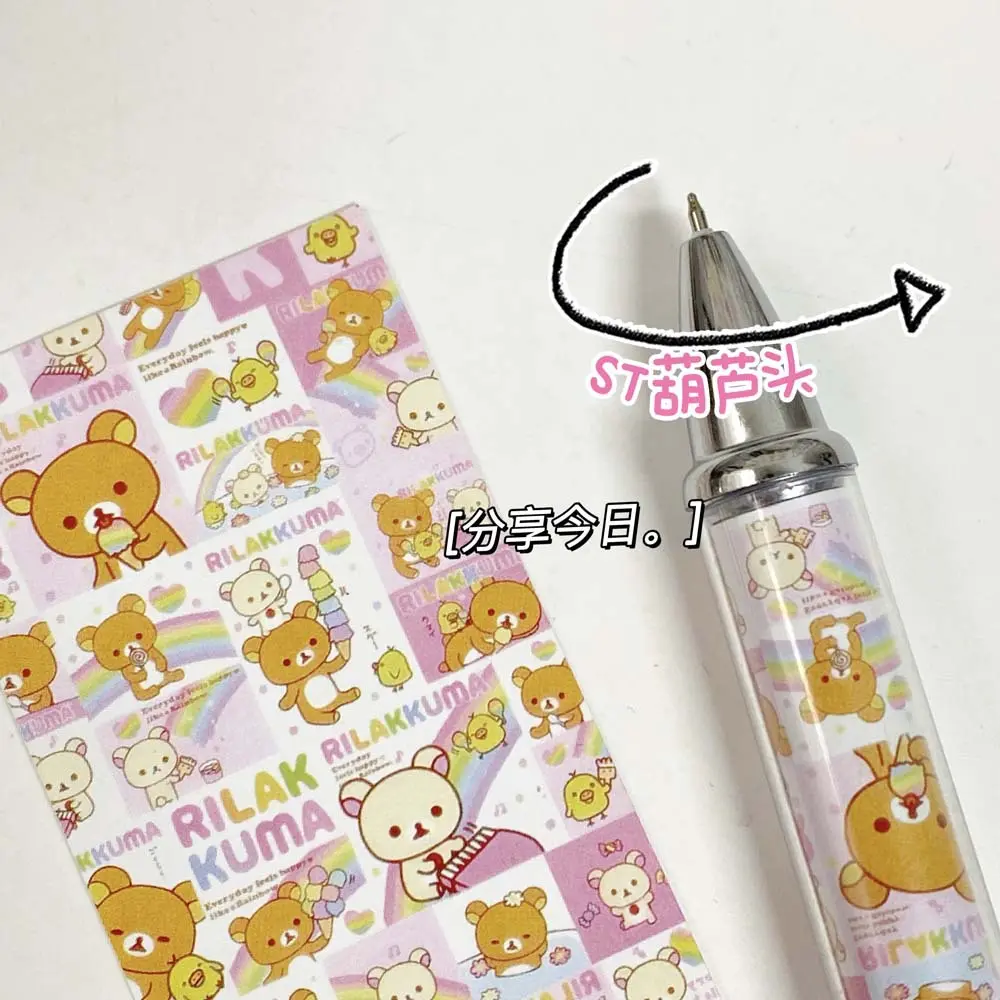Rilakkuma Cute Gel Pens Kawaii Relax Bear Pen Student School Supplies Kids Writing Stationery Office Accessories Gift Hot Sales