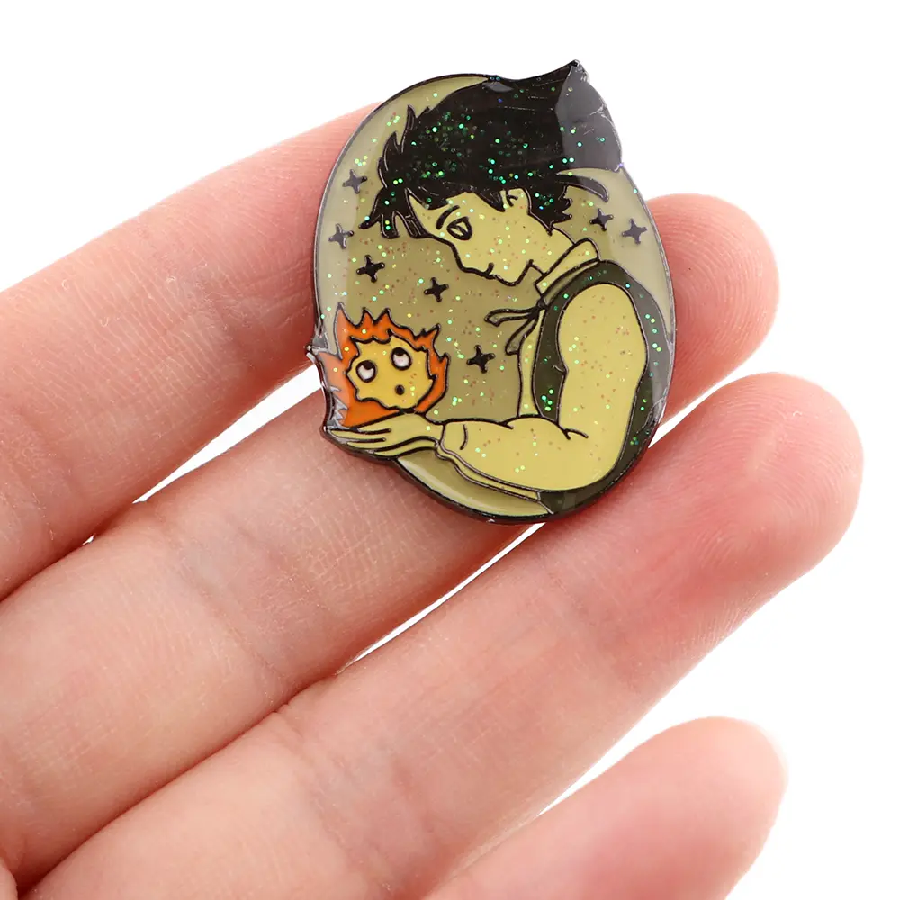 Anime Movie Enamel Pin Fire Badges on Backpack Metal Brooch Lapel Pin Couple Jewelry Cosplay Accessories Birthday Gifts Toy