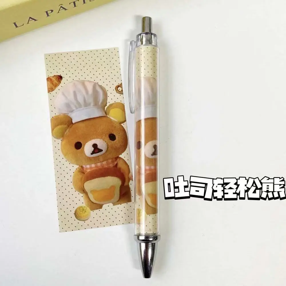 Rilakkuma Cute Gel Pens Kawaii Relax Bear Pen Student School Supplies Kids Writing Stationery Office Accessories Gift Hot Sales