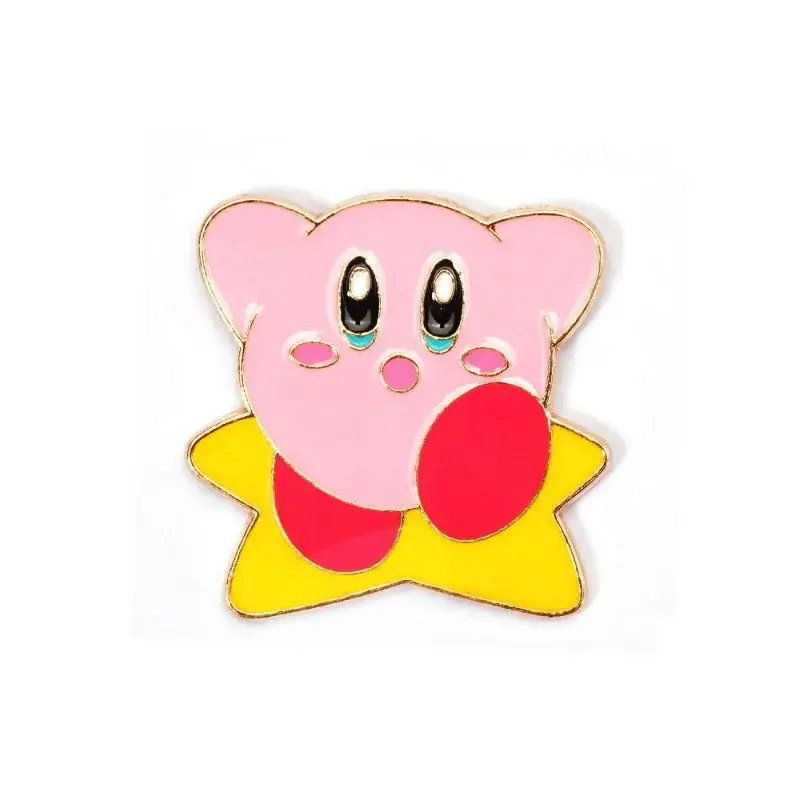 Kirby Brooch Pins Anime Backpack Badge Kawaii Funny Enamel Jewelry Decoration Girls Kid Lapel Pin Cute Decor Cartoon Accessories