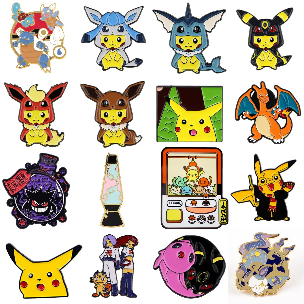 Cute Monster Enamel Pin Cartoon Anime Badge On Backpack Lapel Pins Game Brooches for Jackets Cosplay Accessories Fans Gift Toys