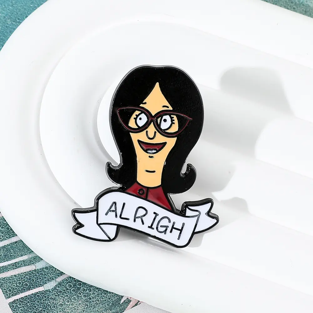 Comedy Anime TV Burger Rabbit Hard Enamel Pins Collect Cute Cartoon Brooches Backpack Collar Lapel Badge Jewelry Gifts Wholesale