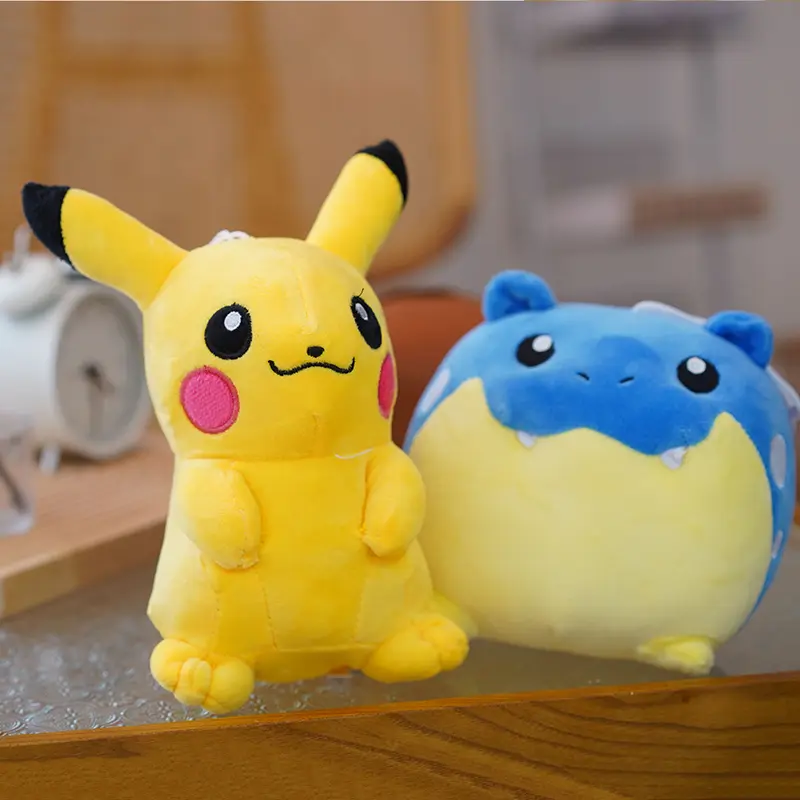20cm Pokémon Squirtle Marill Pikachu Doll Anime Pokemon Azumaril Blastoise Poliwag Lapras Spheal Plush Toys Collectible Gifts