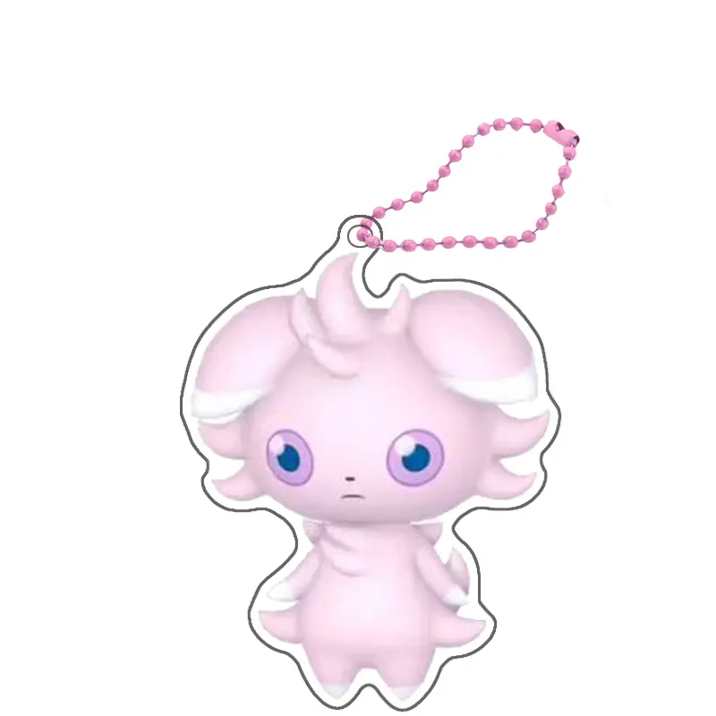 Pokemon Pachirisu Tsareena Minccino Keychain Anime Peripheral Cute Cartoon Backpack Key Pendant Kawaii Goods Gift for Friends