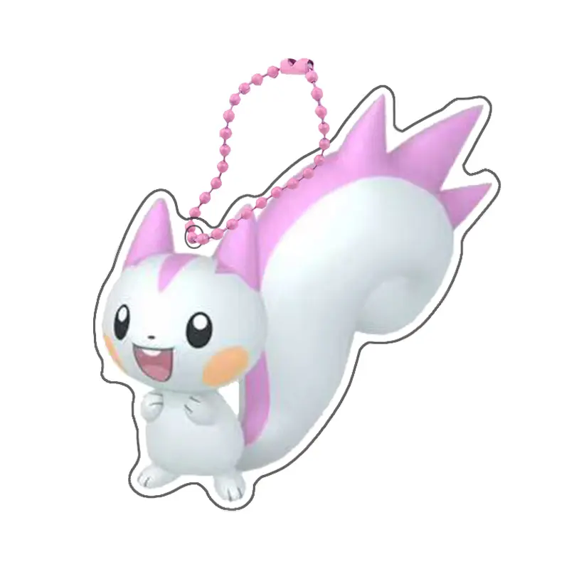 Pokemon Pachirisu Tsareena Minccino Keychain Anime Peripheral Cute Cartoon Backpack Key Pendant Kawaii Goods Gift for Friends