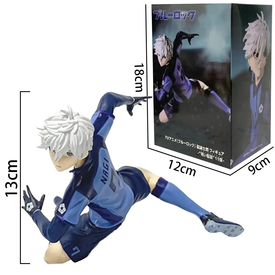 In Stock Anime Blue Lock Nagi Seishiro Rin Itoshi Cool Pose Design Model Classic Style Desktop Ornament Anime Collection Gift