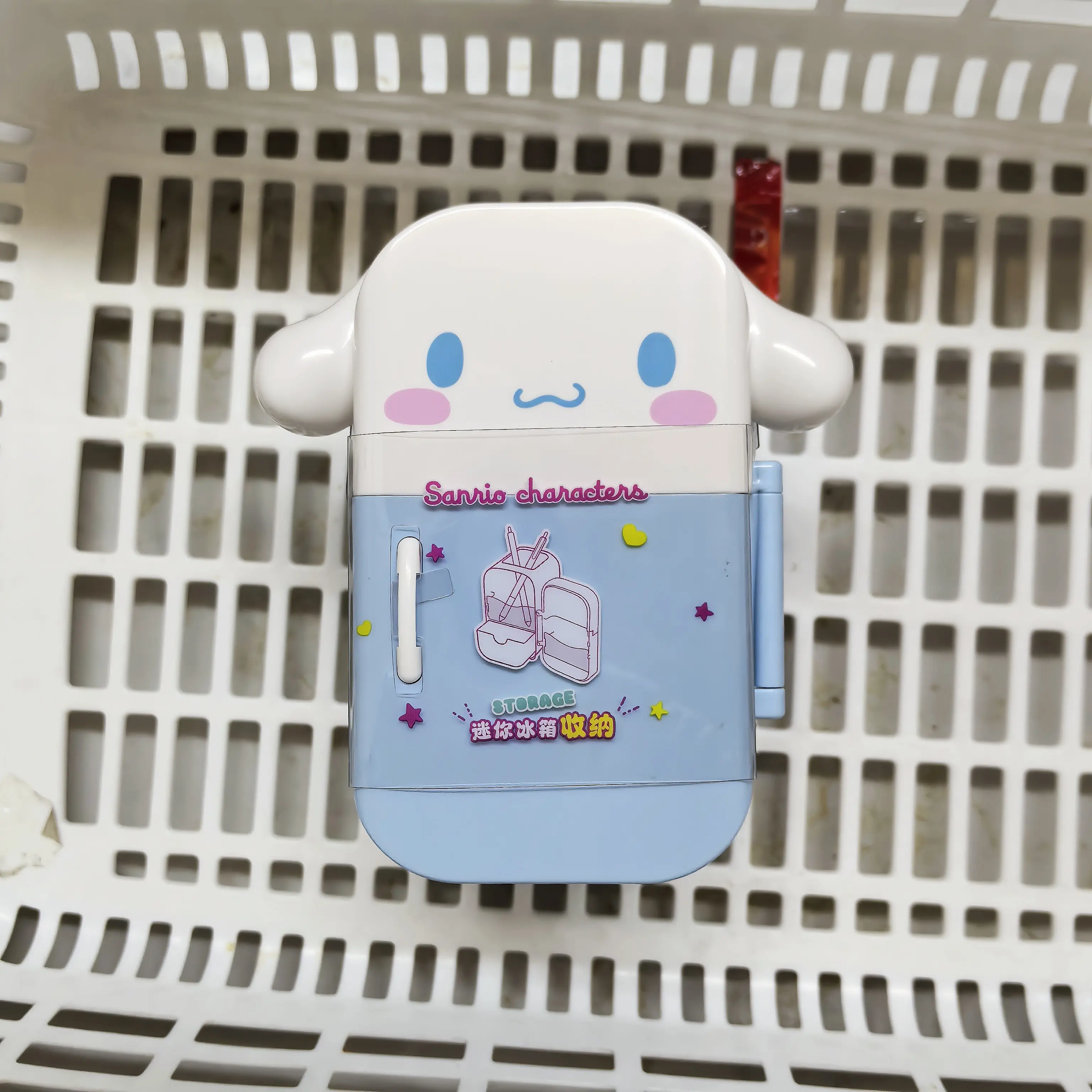 Official Melody Cinnamoroll Characters Refrigerator Storage Box Stackable Drawer Organizer for Kitchen Home Decor