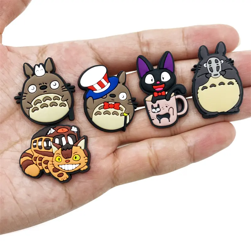 Hot 20pcs/set Spirited away Shoe Charms for Croc DIY Shoe Decorations Accessories Decorations Sandal Decorate Kids Gifts