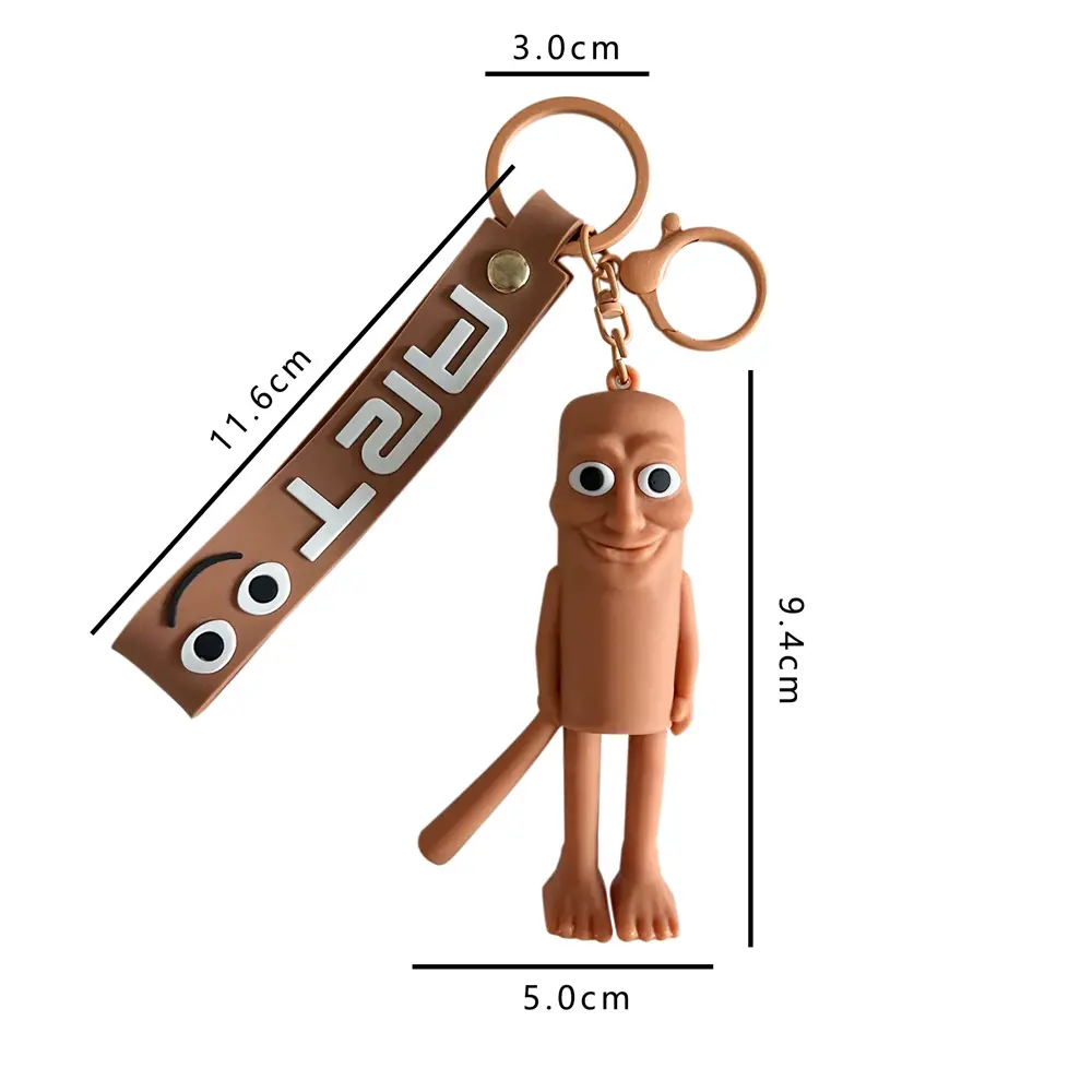 Italian Brainrot Keychain Tralalero Tralala Tung Tung Tung Sahur Ballerina Cappuccino Doll Keyrings Brain Rot Keychains Gifts