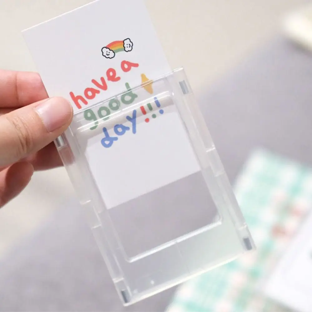 3-Inch Photo Frame Magnet Design Polaroid Photo Frame Mini Acrylic Magnetic Picture Frame Transparent Acrylic Card Display Stand