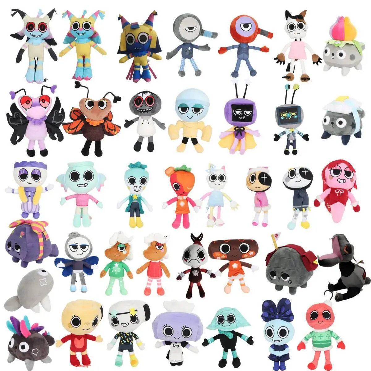 Dandy's World Plush Goob Pebble Dandys World Shellymeow Plushie Horror Game Soft Stuffed Cute Pillow Doll Toy For Children Gifts