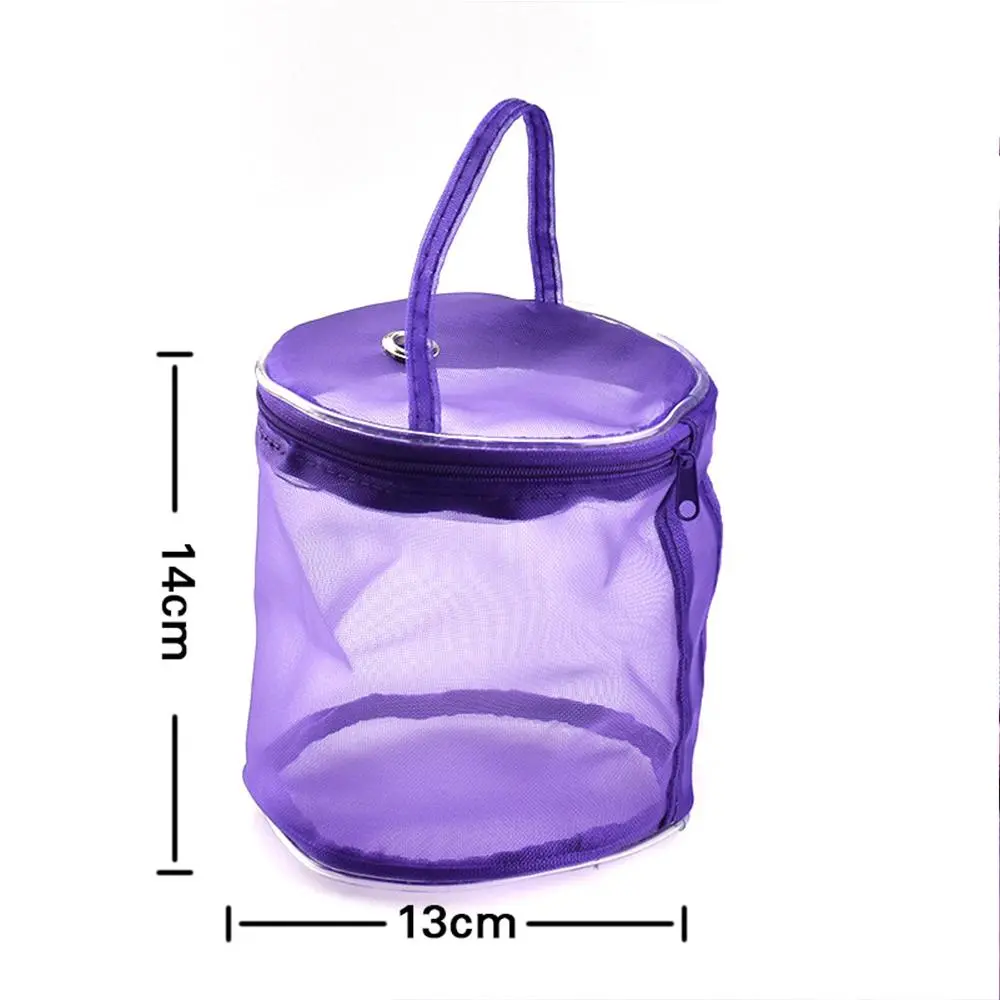 Colorful Yarn Storage Mesh Bag Mesh Weaving Round Bags Wool Storage Bag Yarn Crochet Organizer Knitting Baskets DIY Accessories