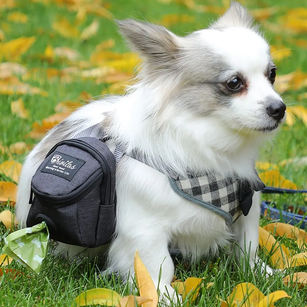 Pet Dog Treat Pouch Portable Multifunction Dog Training Bag Outdoor Travel Dog Poop Bag Dispenser Durable Pet Accessories