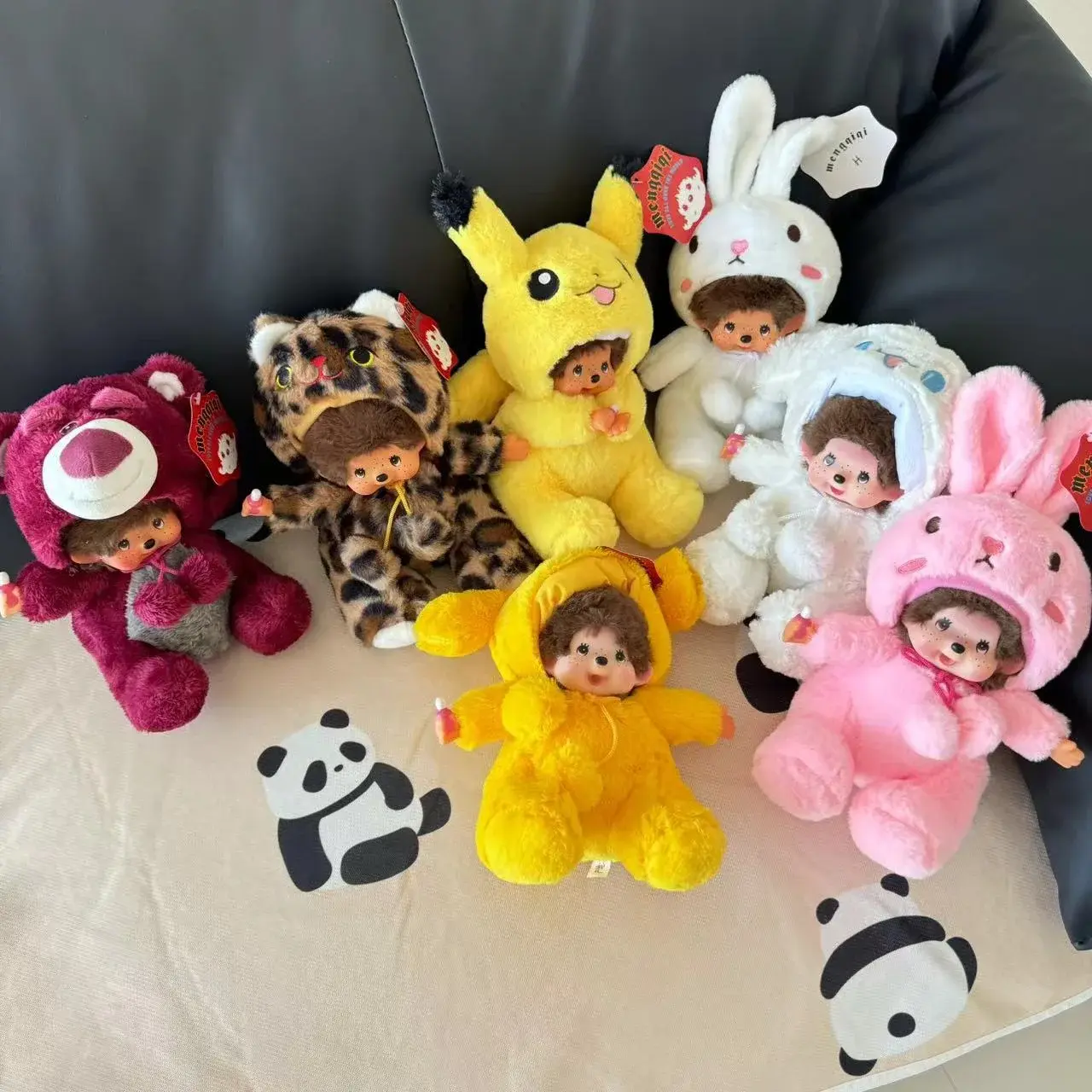 Disney20cm Monchhichis Transform Stitch Mickey Totoro Kiki Plush Toy Kawaii Stellalou Linabell Plushies Stuffed Doll Kids Gifts