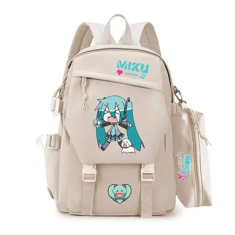 Hatsune Miku Backpack Large Capacity School Bags Cartoon Anime Cute Student Backpack Outdoor Travel BagsTeenagers Birthday Gifts