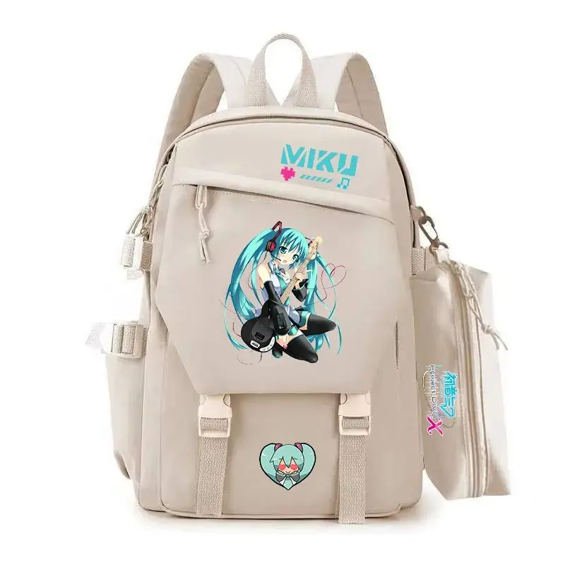 Hatsune Miku Backpack Large Capacity School Bags Cartoon Anime Cute Student Backpack Outdoor Travel BagsTeenagers Birthday Gifts