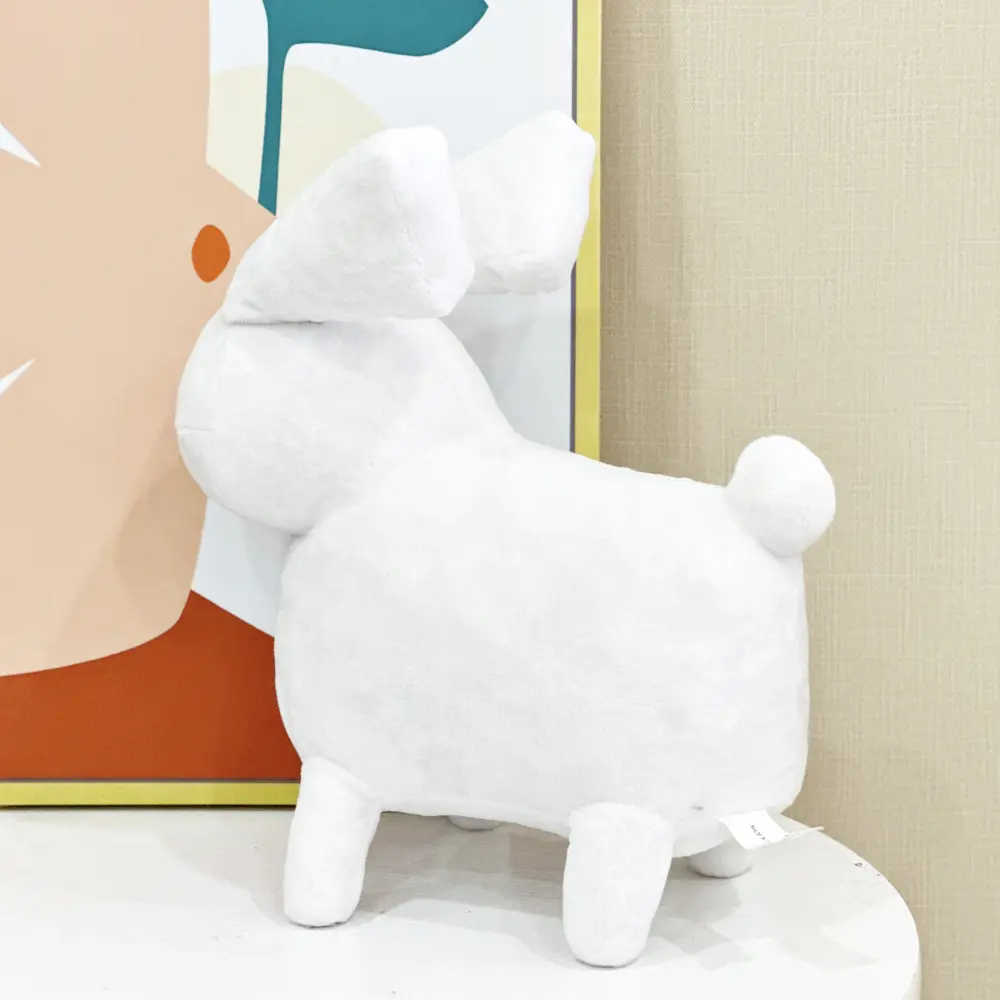 Gubby Plush White Rabbit Plush Toy Related to Fun Cartoon Games Healing Companion Plush Animals Children‘s Gifts