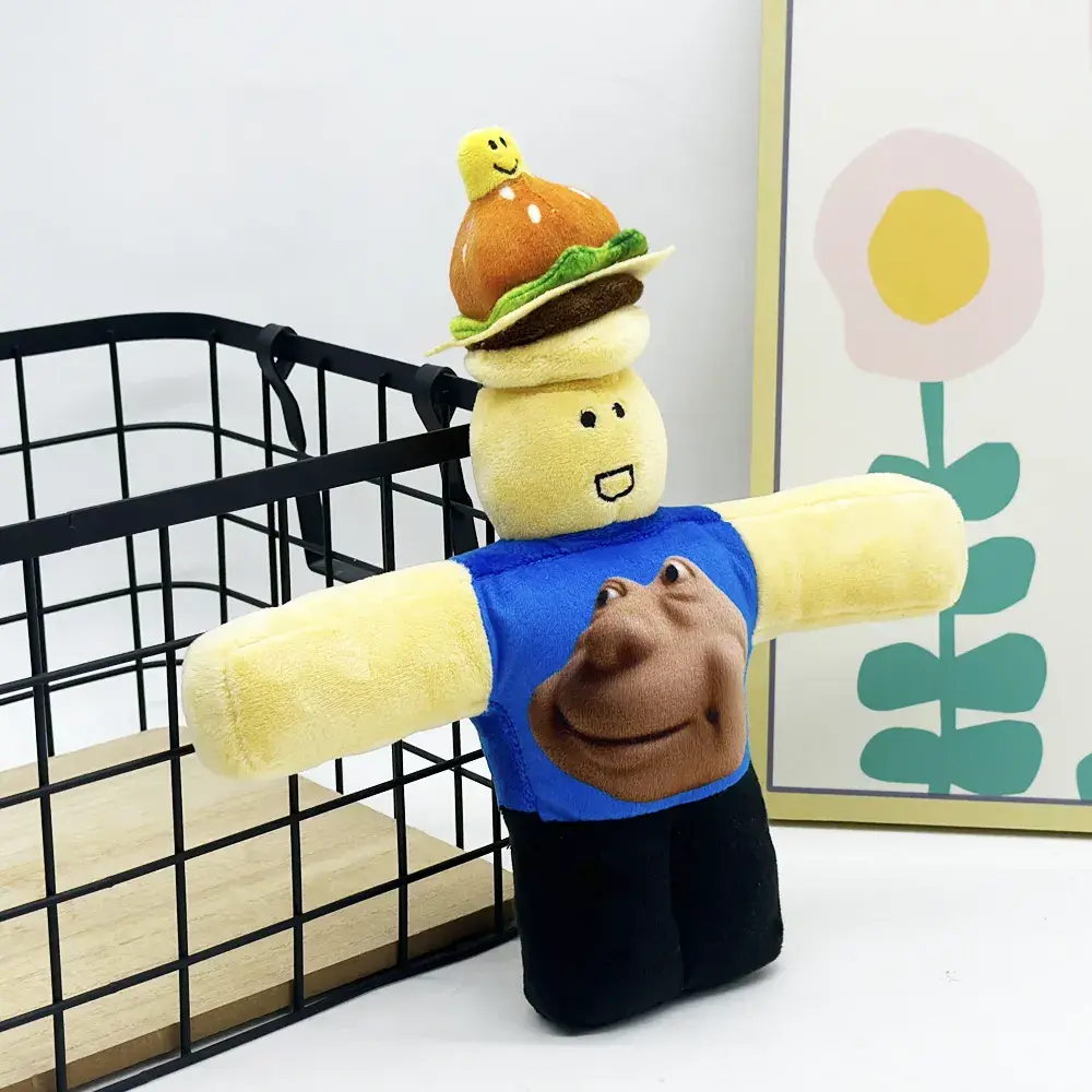 New 26cm 007n7 Forsaken Plush Dolls Abandoned Robots Hamburger Robots Stuffed Anime Peripherals Cotton Doll Soft Cute Kid Gift