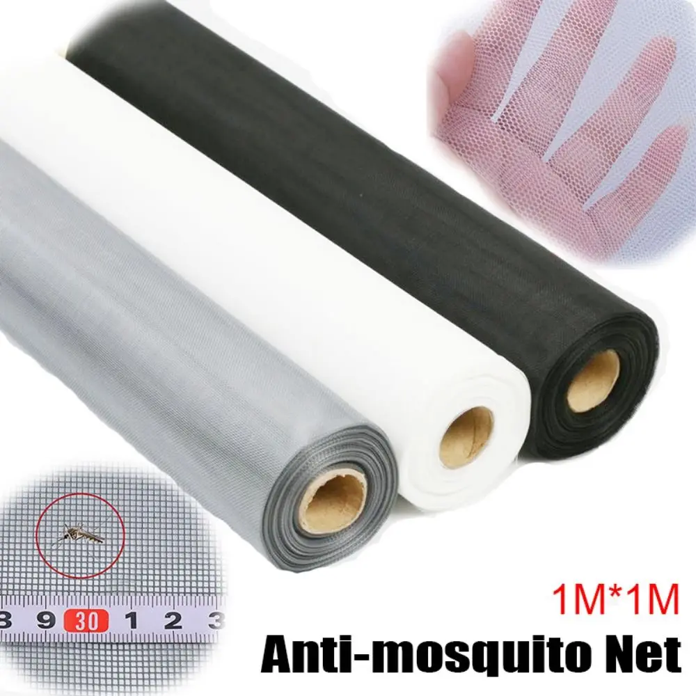1Meter Insect Screen Anti Mosquito Net Indoor DIY Mesh Material Glass Fiber Screen Mosquito Bug Room Curtain Mesh Summer Supply