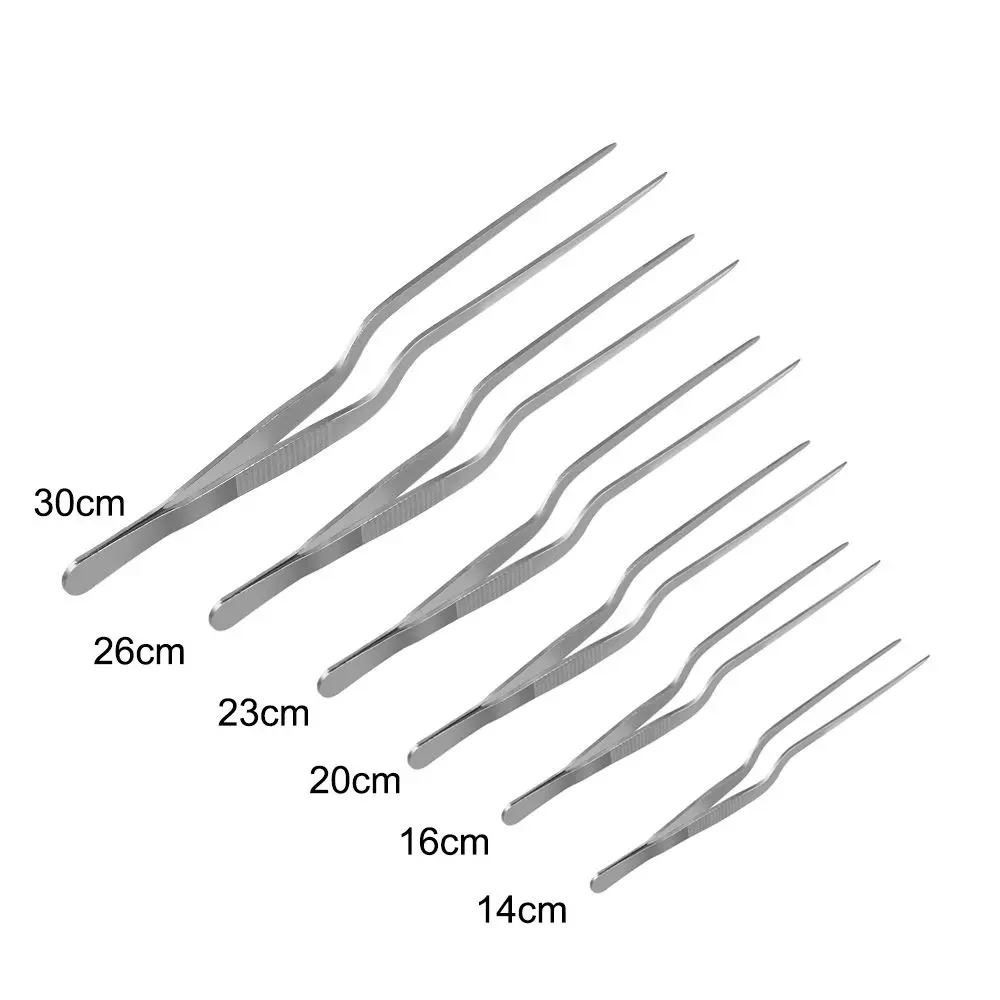 Plating Chef Food Tweezer BBQ Clip Barbecue Tongs Serving Presentation Stainless Steel Tweezers Kitchen Tool