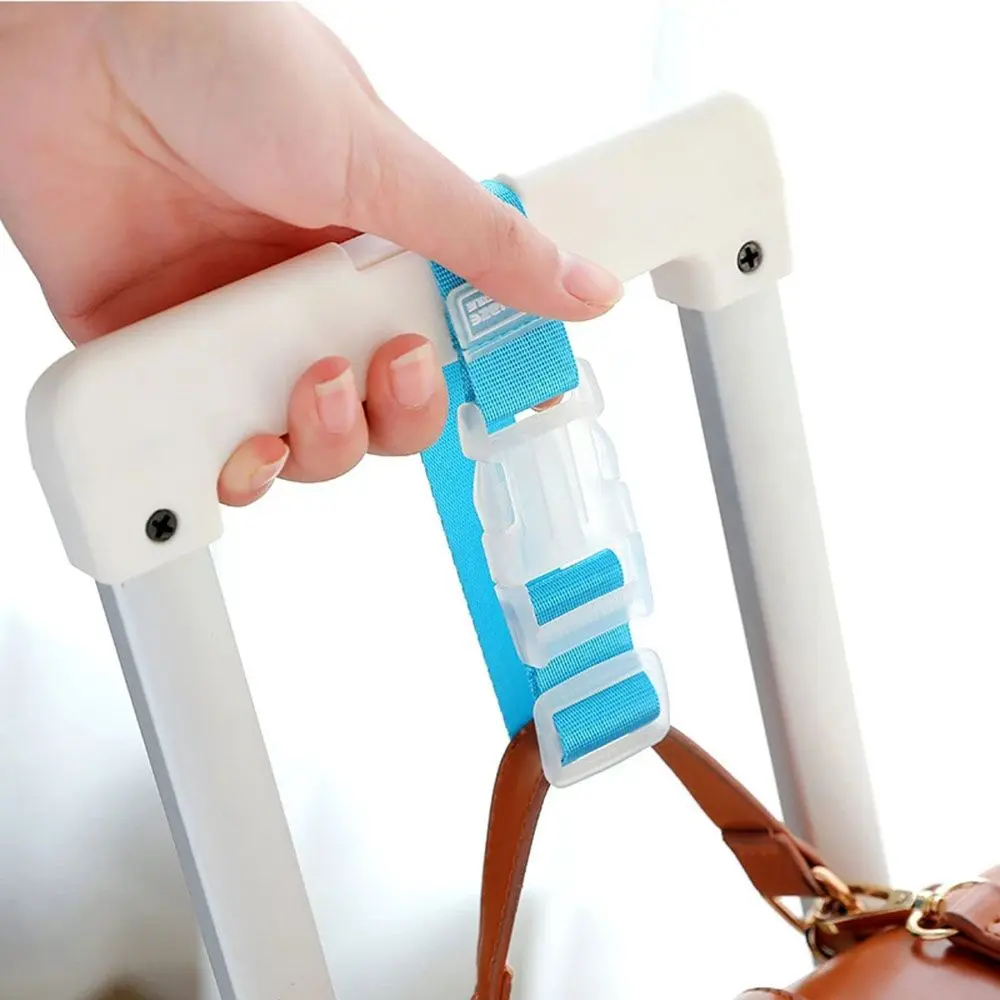 Adjustable Nylon Lock Travel Luggage Straps Belt Protective Travel Accessories Suitcase Packing Belt Hanging Buckle