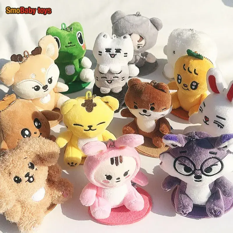 Kpop Miniteen Cartoon Character Plush Doll With cushion Pendant Keychain WOOZI DK MINGYU THE8 S.COUPS JEONGHAN JOSHUA Fans Gifts