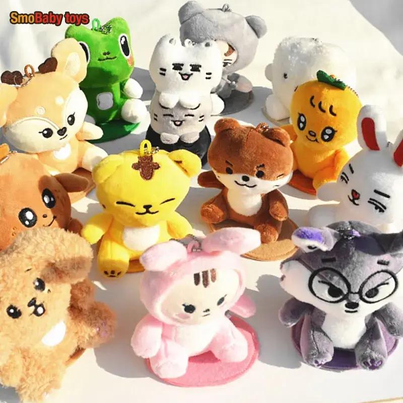 Kpop Miniteen Cartoon Character Plush Doll With cushion Pendant Keychain WOOZI DK MINGYU THE8 S.COUPS JEONGHAN JOSHUA Fans Gifts