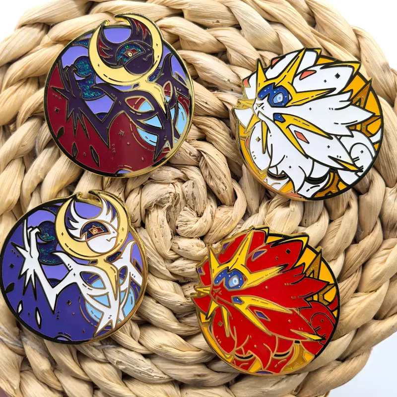 Cute Monster Hard Enamel Pin Metal Lapel Pins Badges on Backpack Women's Brooch Clothes Jewelry Cosplay Accessories Toys Gift