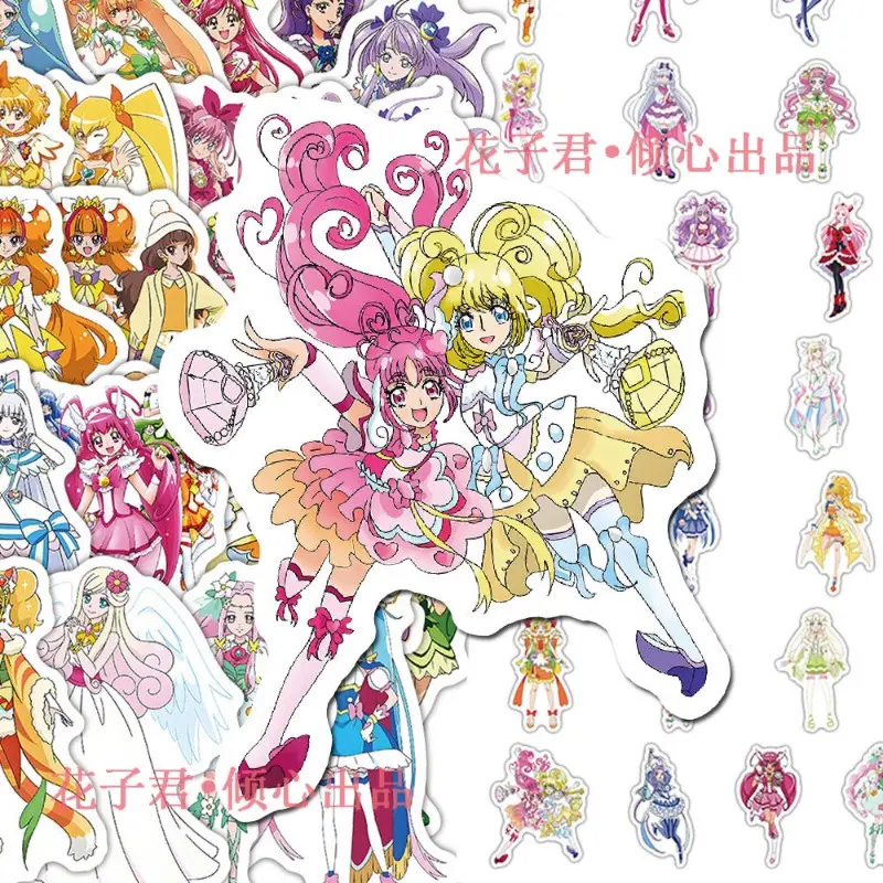 65 Pcs Cartoon Pretty Cure Suitcase Water Cup Stationery Mobile Phone Car Scooter Laptop Refrigerator Decoration DIY Sticker