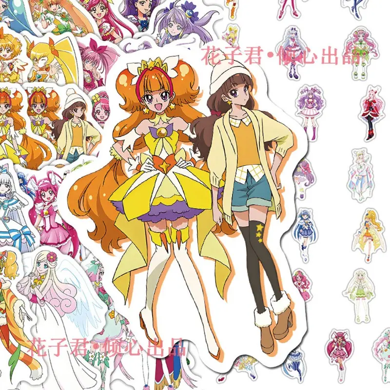 65 Pcs Cartoon Pretty Cure Suitcase Water Cup Stationery Mobile Phone Car Scooter Laptop Refrigerator Decoration DIY Sticker