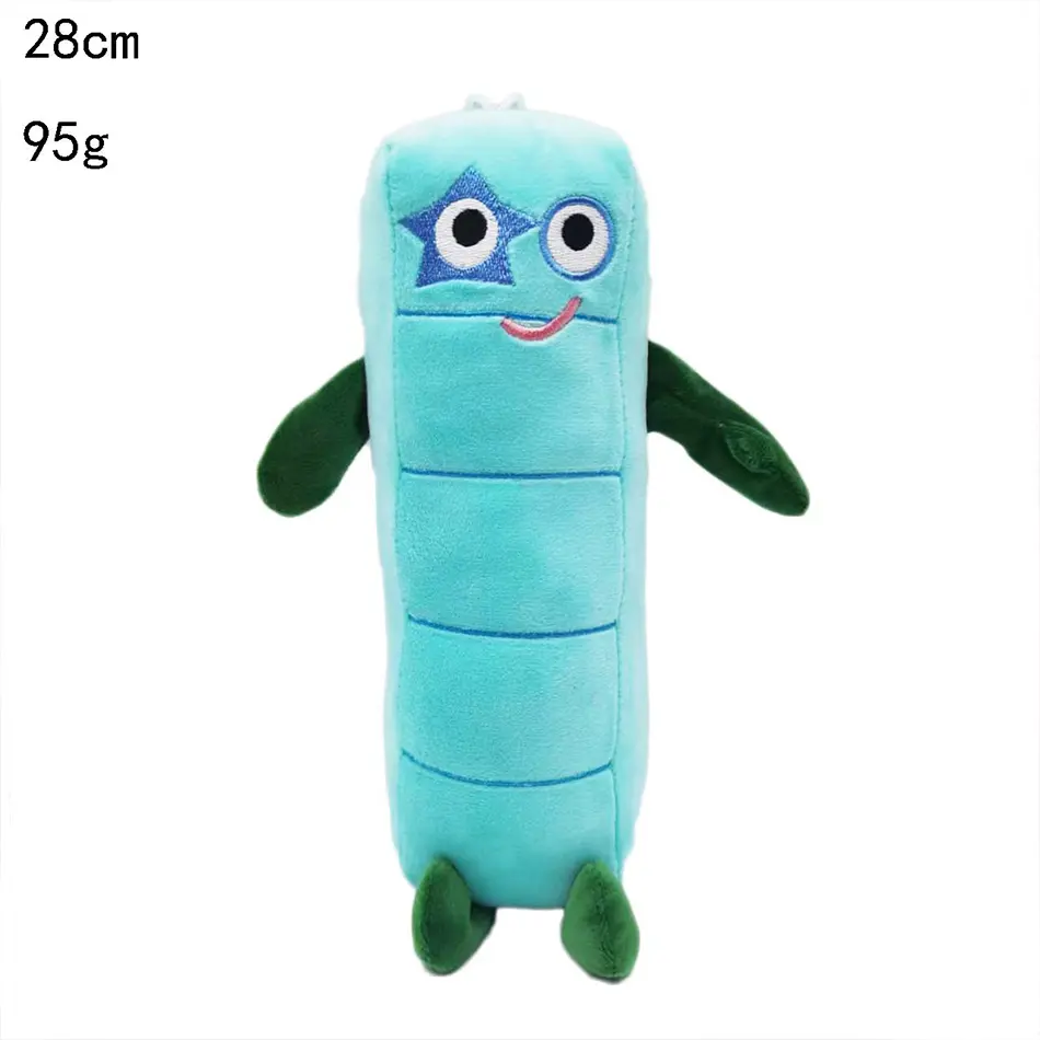 Cartoon Number Plush Doll Toys Educational Stuffed Movie Anime Kids Early Childhood Birthday Christmas Gift