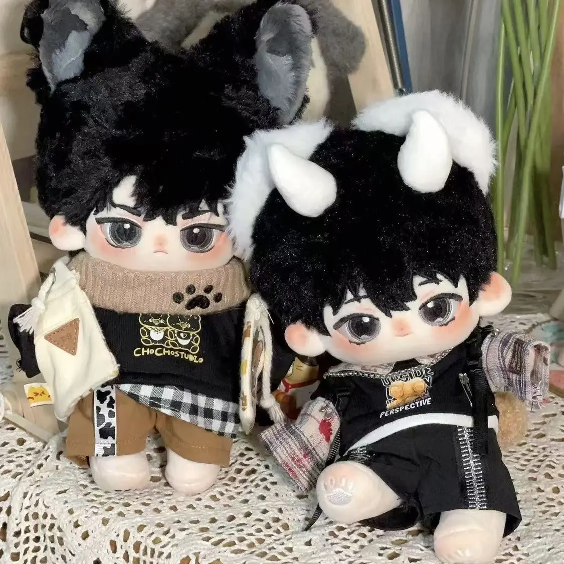 20cm Omniscient Reader Yoo Joonghyuk Kim Dokja BL Plush Doll Hoodie Dress Up Cotton Doll Toys For Girl Anime Toys Xmas Gifts