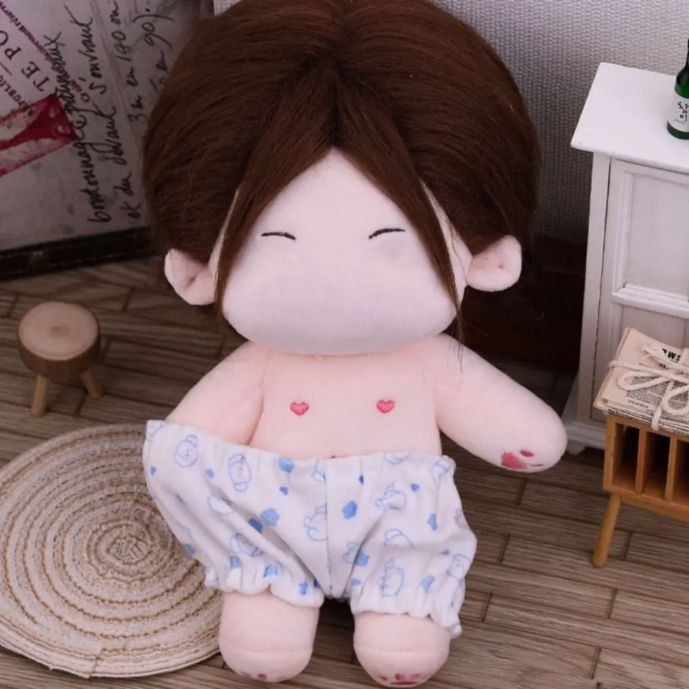 20cm Doll Clothes Shirt Shorts Patch Doll Accessories Doll Pajamas Suit Replacement Outfit Photo Props Mini Blouse Pants Set