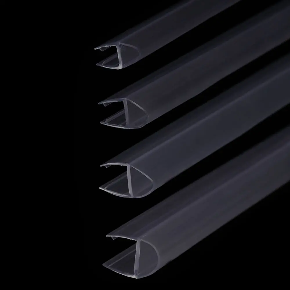 Bath Shower Screen Door Seal Strip Water Baffle 4 to 12mm Seal Gap Window Door Weatherstrip Glass Door Weatherstrip Hardware