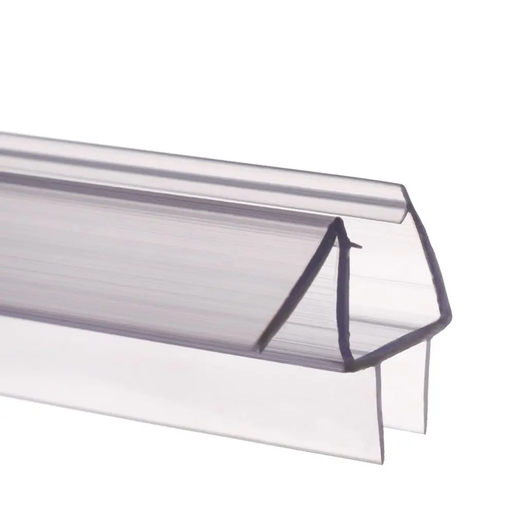 Bath Shower Screen Door Seal Strip Water Baffle 4 to 12mm Seal Gap Window Door Weatherstrip Glass Door Weatherstrip Hardware