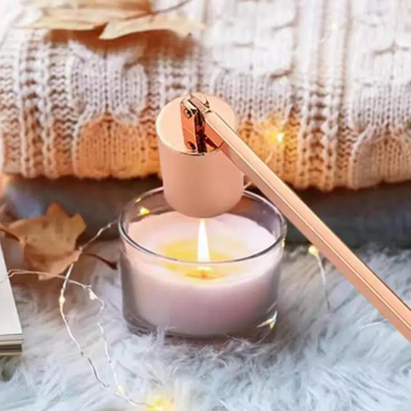 1PCS Stainless Steel Candle Fire Extinguisher Home Long Handle Candle Snuffer Retro Decorative Candle Aromatherapy Candle Shade