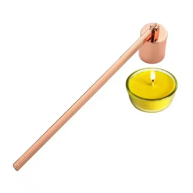 1PCS Stainless Steel Candle Fire Extinguisher Home Long Handle Candle Snuffer Retro Decorative Candle Aromatherapy Candle Shade