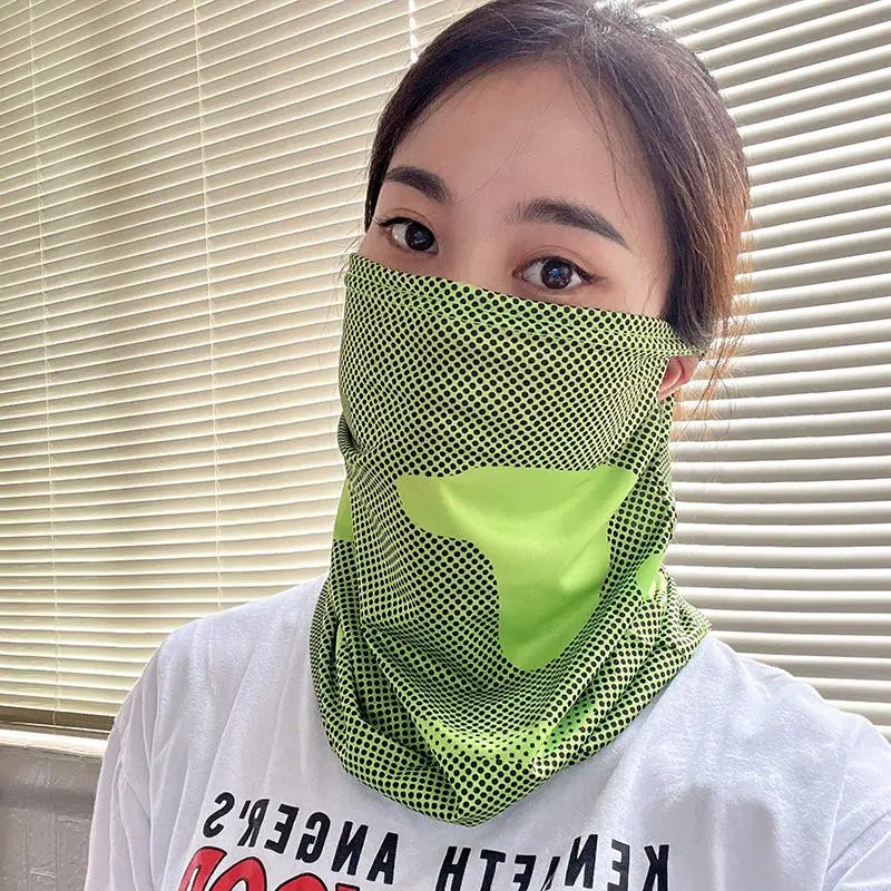 Ice Silk Face Cover Mask UV Protection Scarf Neck Tube Quick-drying Outdoor Fishing Cycling Magic Motorcycle Breathable Bandana