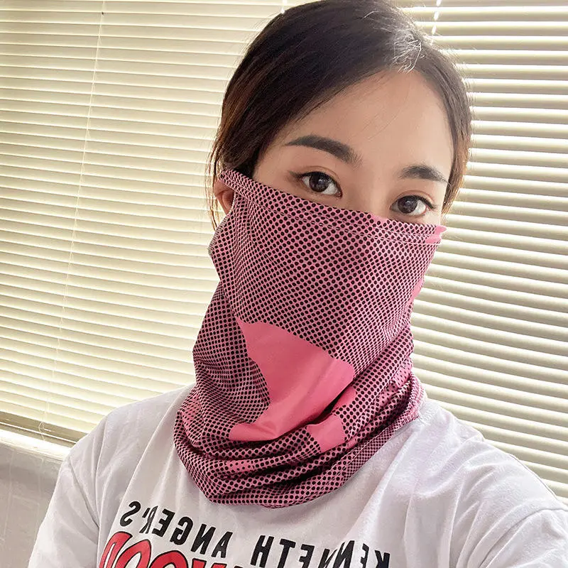 Ice Silk Face Cover Mask UV Protection Scarf Neck Tube Quick-drying Outdoor Fishing Cycling Magic Motorcycle Breathable Bandana
