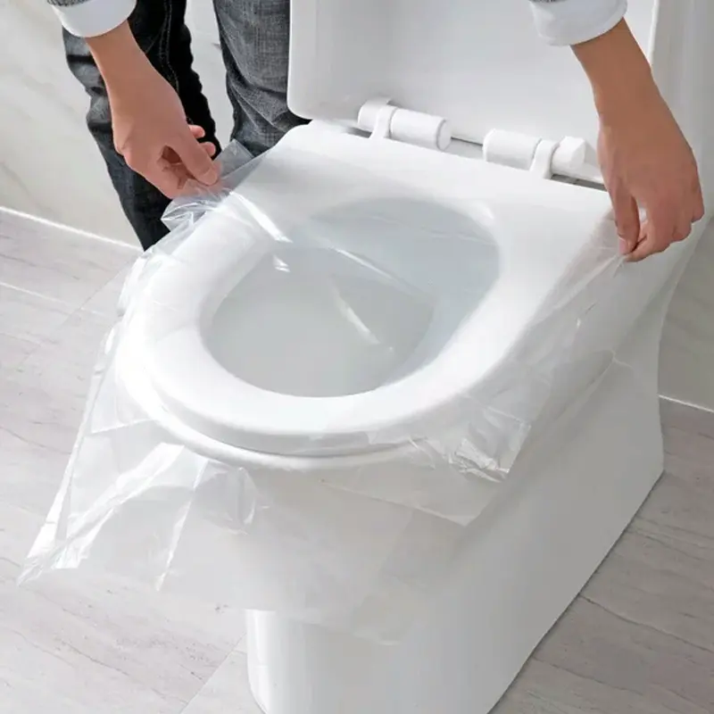 30/50Pc Disposable Toilet Seat Cover for Travel 100% Waterproof Non-Slip Camping Hotel Safety Mat Bathroom Paper Pad