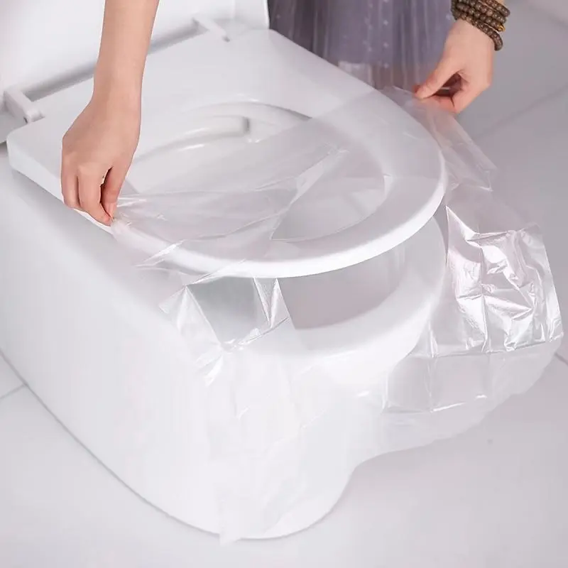 30/50Pc Disposable Toilet Seat Cover for Travel 100% Waterproof Non-Slip Camping Hotel Safety Mat Bathroom Paper Pad