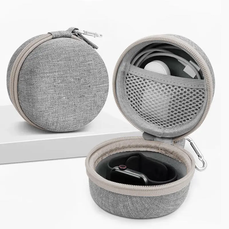 EVA Single Watch Travel Case Portable Storage Organizer Shock-Resistant Waterproof Smartwatches Zippered Container Box