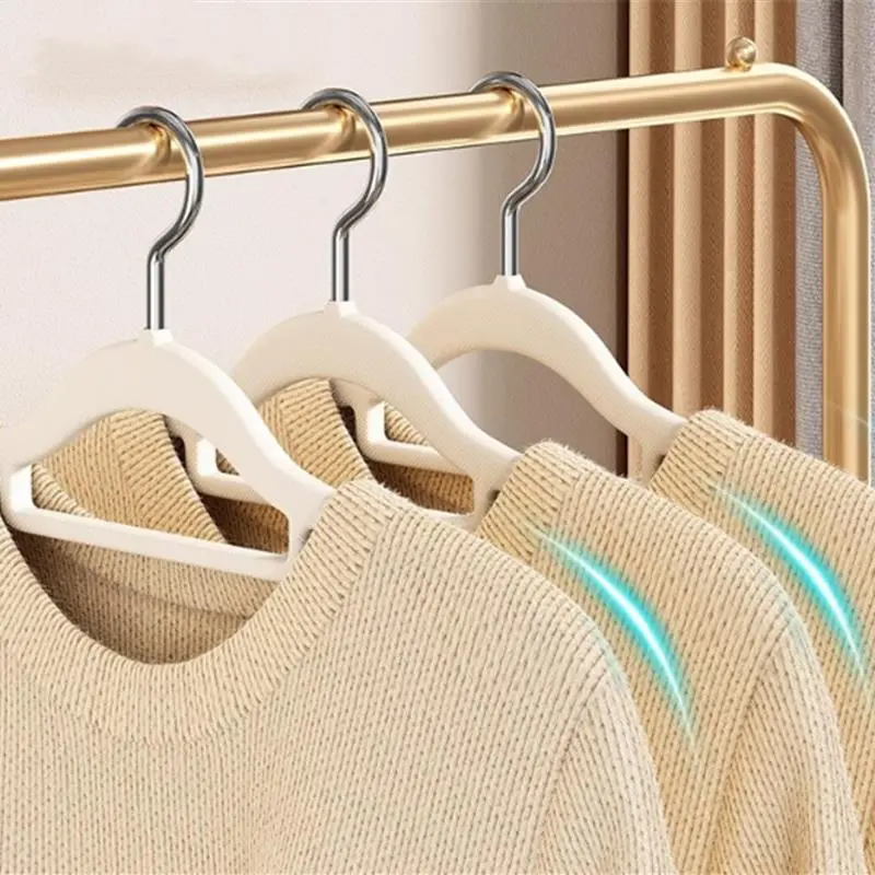 10PCS Clothes Hanging Household Hangers Non-slip Dormitory Bedroom Special Storage Clothes Hanging No Trace
