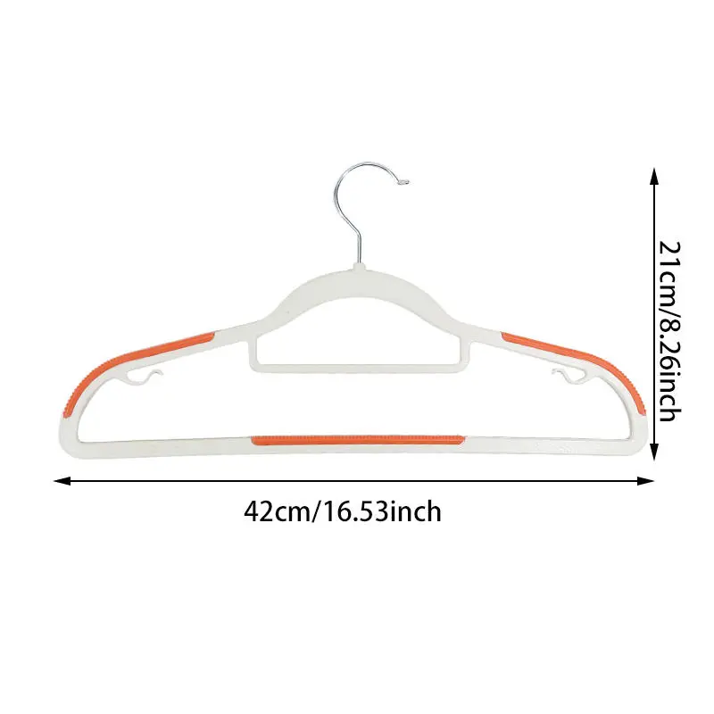10PCS Clothes Hanging Household Hangers Non-slip Dormitory Bedroom Special Storage Clothes Hanging No Trace